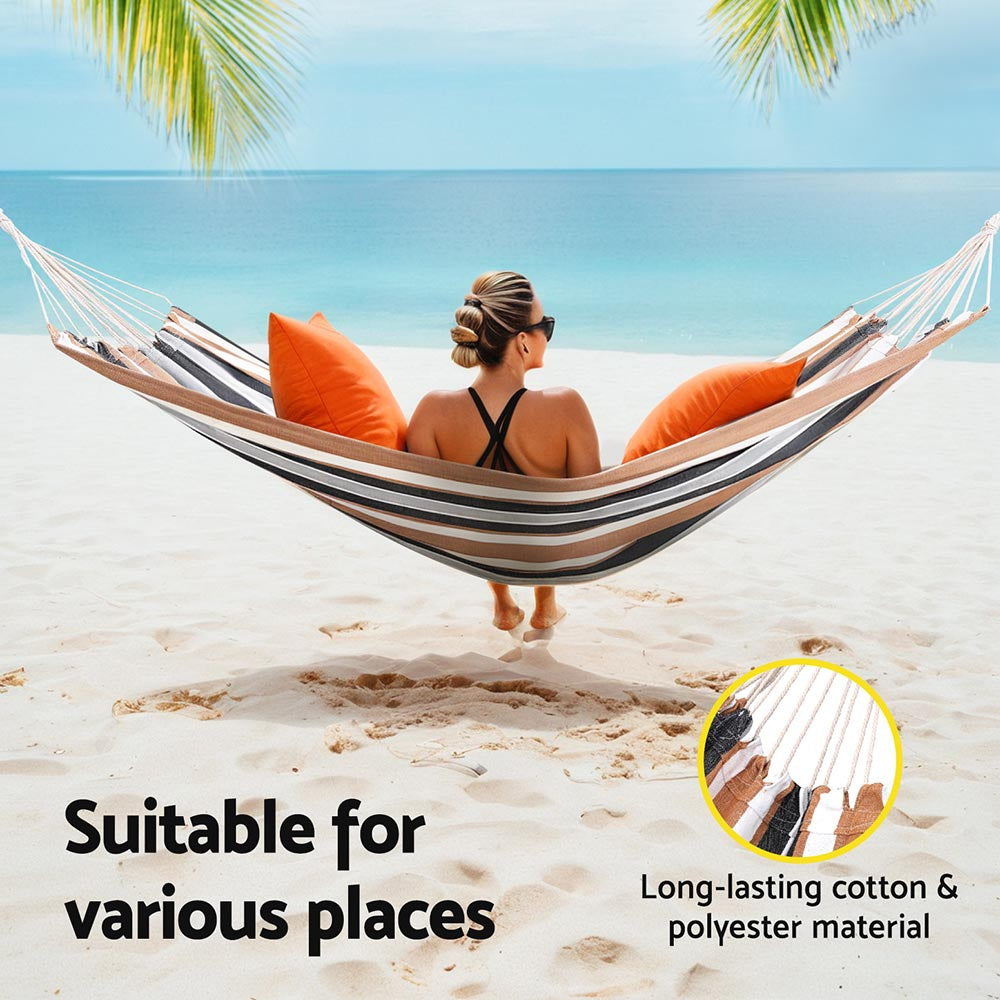 Gardeon Hammock Beige Grey