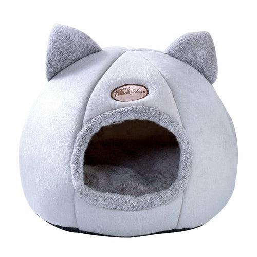 Cozy 2-In-1 Pet House Bed with Cute Ears