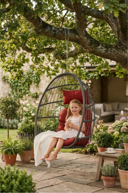 Outdoor Rattan Egg Swing Chair – Cozy Hanging Patio Seat