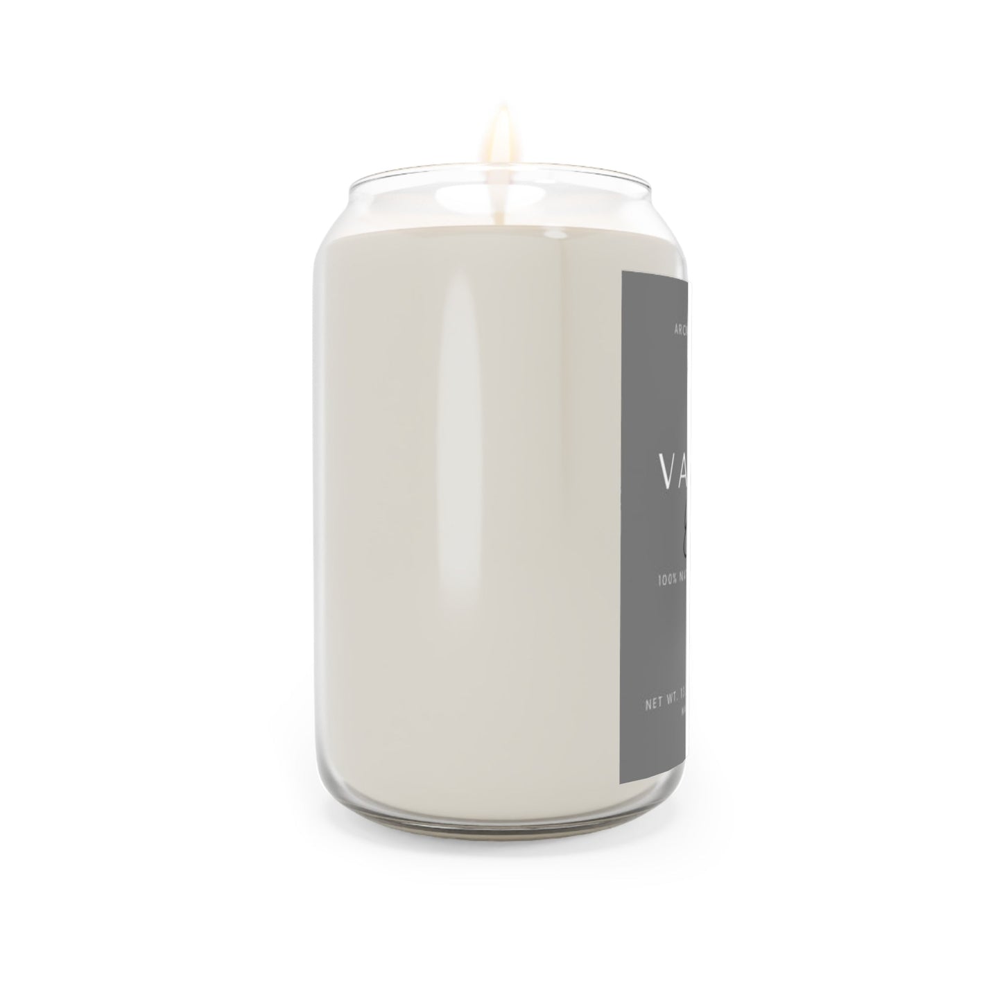 Vanilla Bean Scented Soy Candle, 70 Hours Burn Time