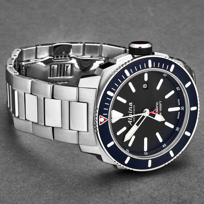 Alpina Men's AL-525LBN4V6B Seastrong Diver Black Dial Watch