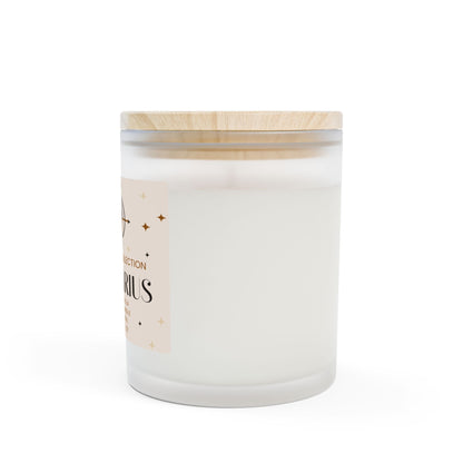 Sagittarius Vanilla Scented Candle, 11oz Frosted Glass
