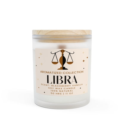 Libra Blackberry Vanilla Aromatherapy Candle, Natural Soy Wax