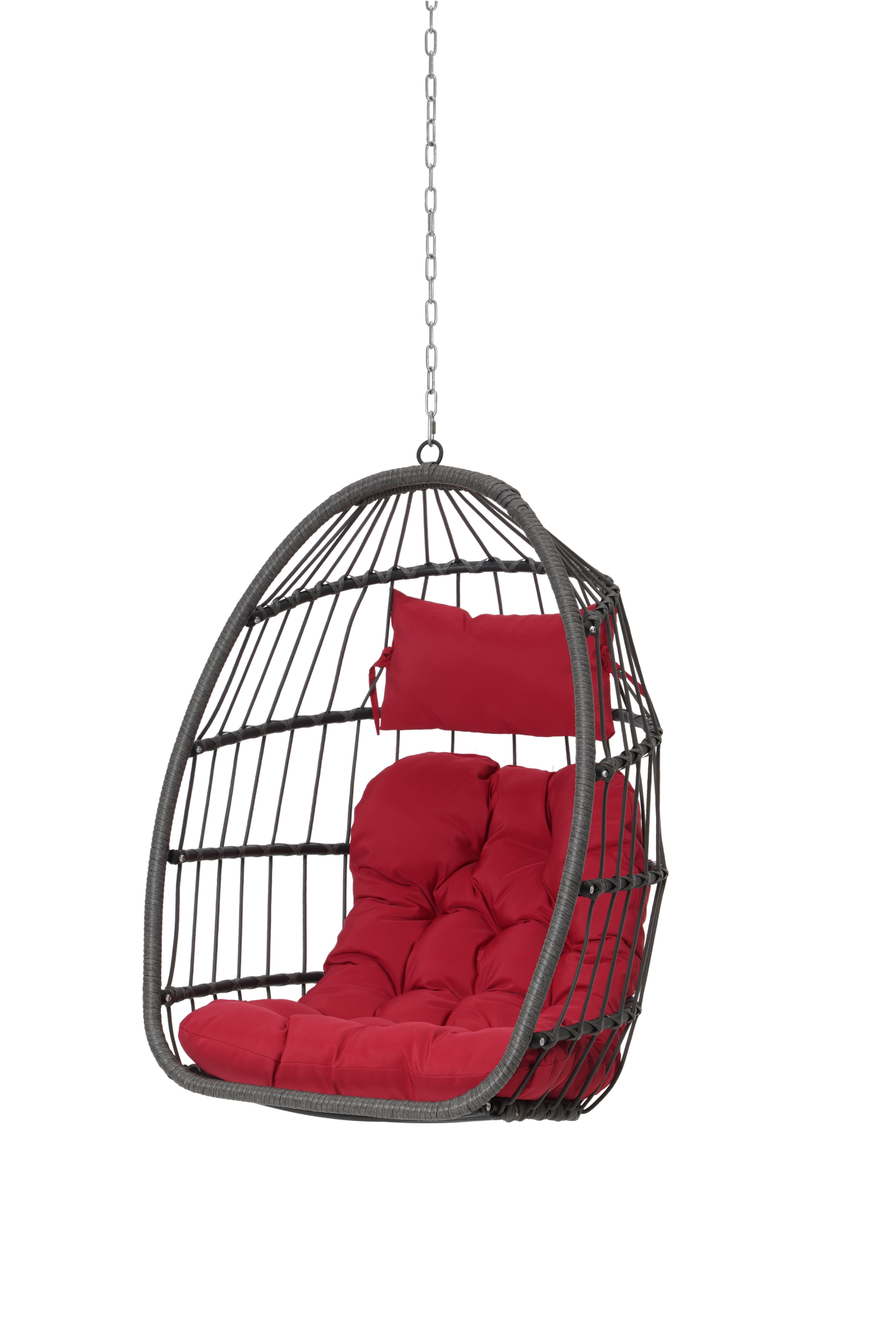 Outdoor Rattan Egg Swing Chair – Cozy Hanging Patio Seat