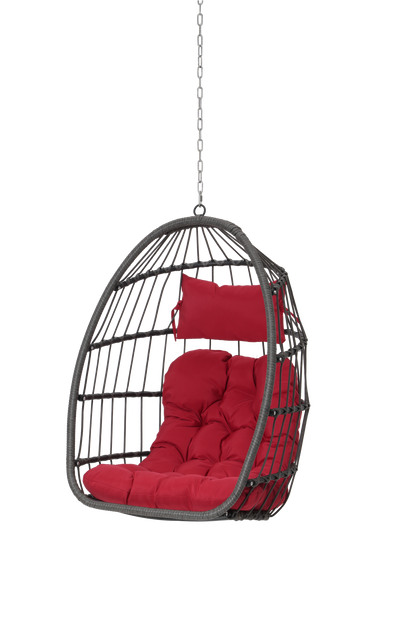 Outdoor Rattan Egg Swing Chair – Cozy Hanging Patio Seat
