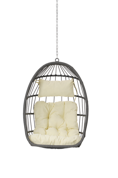 Outdoor Rattan Egg Swing Chair – Cozy Hanging Patio Seat