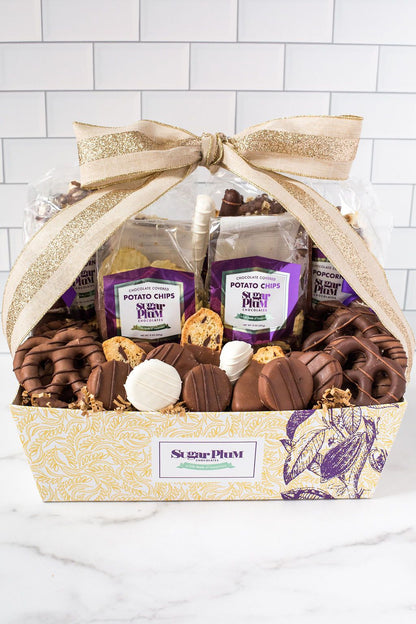 Gourmet Chocolate Gift Basket – 40-Piece Assortment of Handcrafted