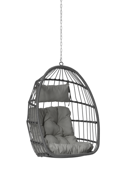 Outdoor Rattan Egg Swing Chair – Cozy Hanging Patio Seat