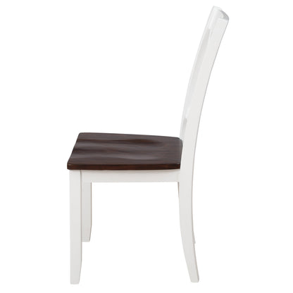 5-Piece Solid Wood Dining Table Set with Comfortable Chairs