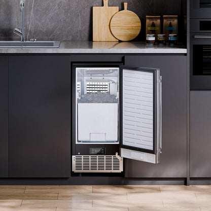 Undercounter Ice Maker 80 Lbs/Day Built-in Ice Maker Machine