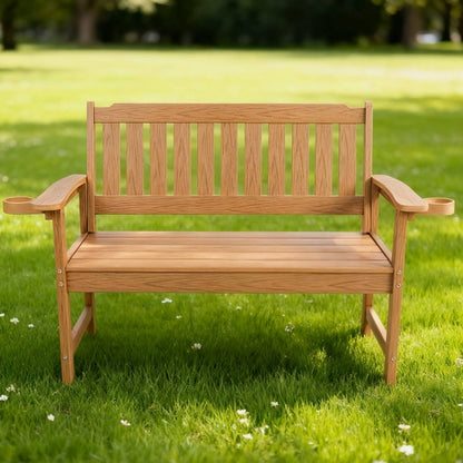 Weather Resistant Garden Bench for Patio, Porch & Park