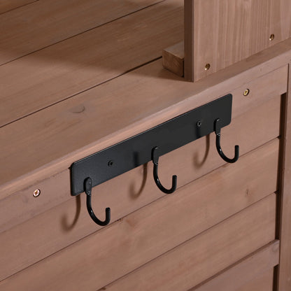 Farmhouse Patio Potting Bench, 44.6''x19.5'' Large Freestanding Garden