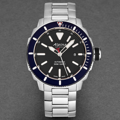 Alpina Men's AL-525LBN4V6B Seastrong Diver Black Dial Watch