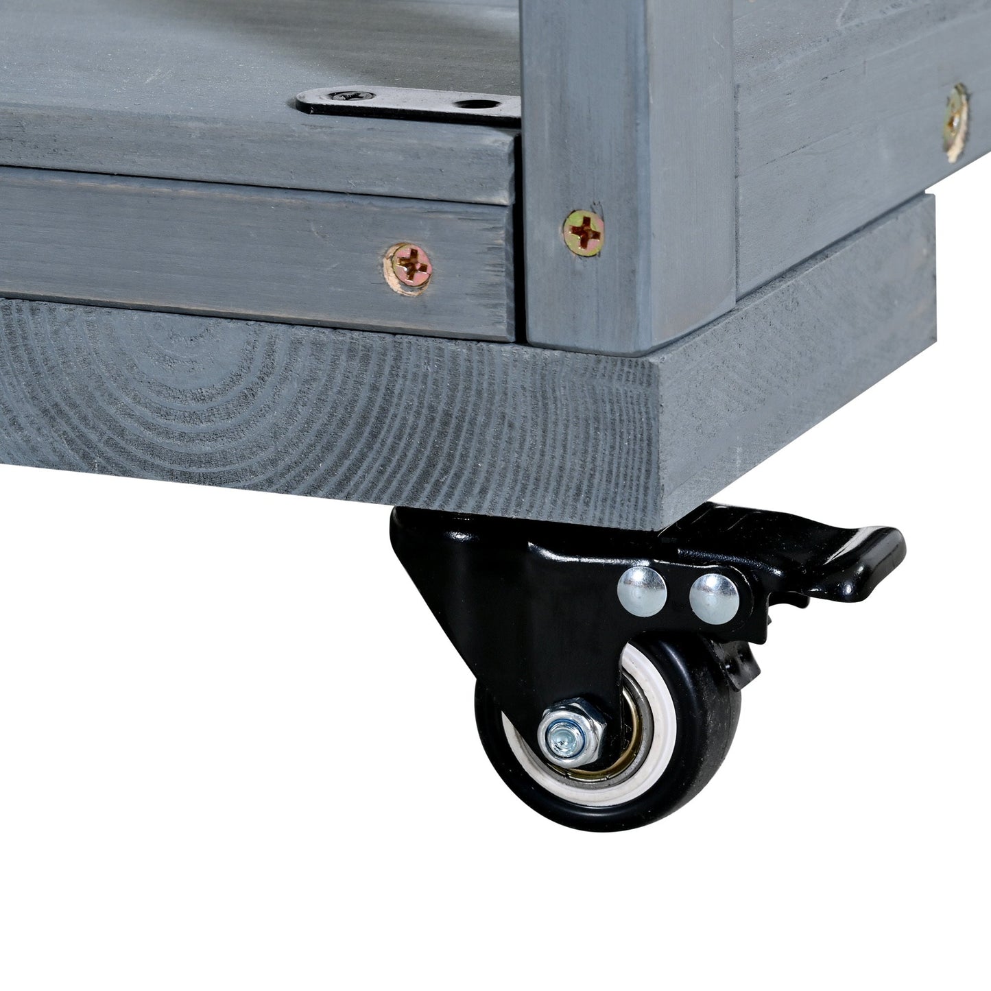41.7'' Large Patio Rolling Kitchen Island with Sink & Storage