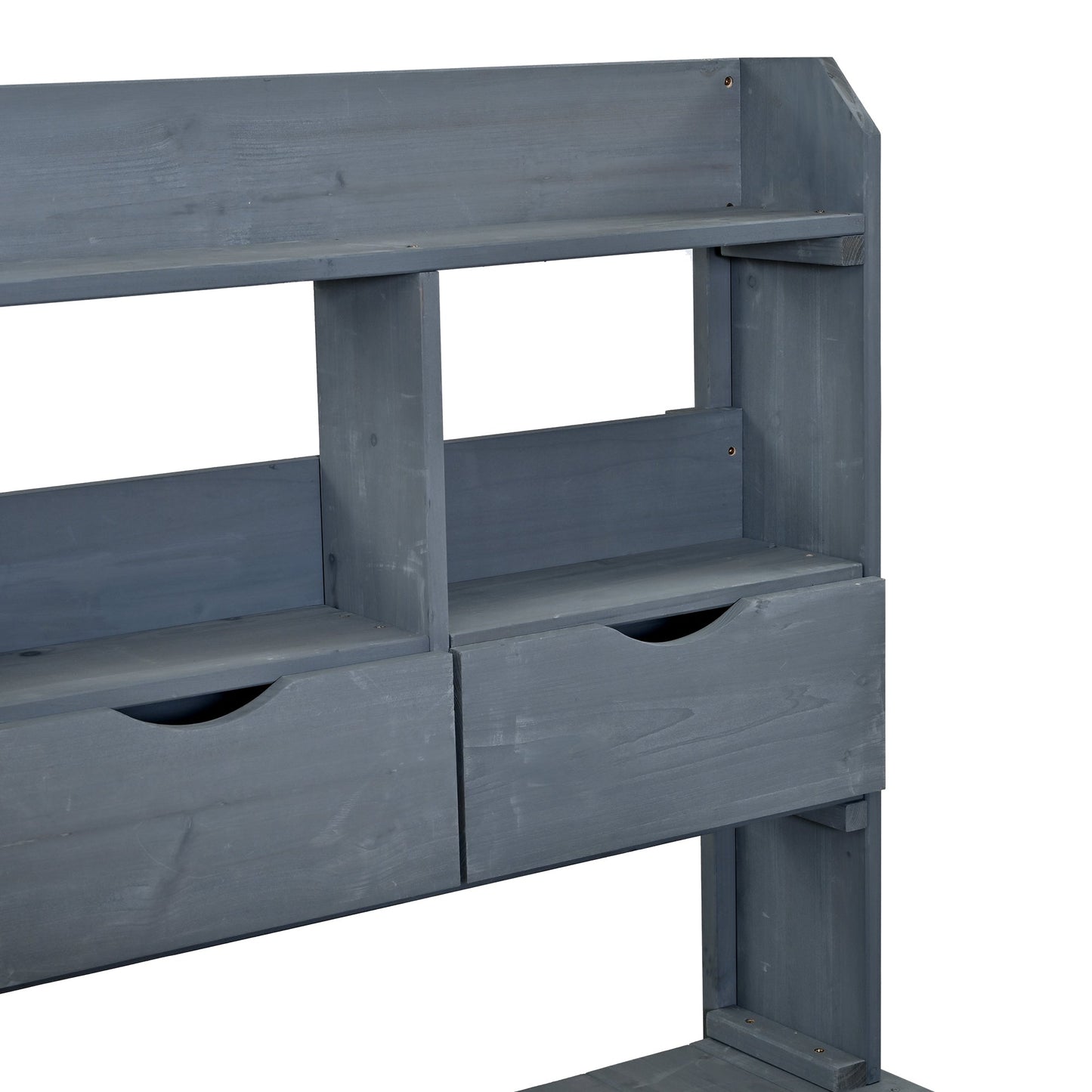 Farmhouse Patio Potting Bench, 44.6''x19.5'' Large Freestanding Garden