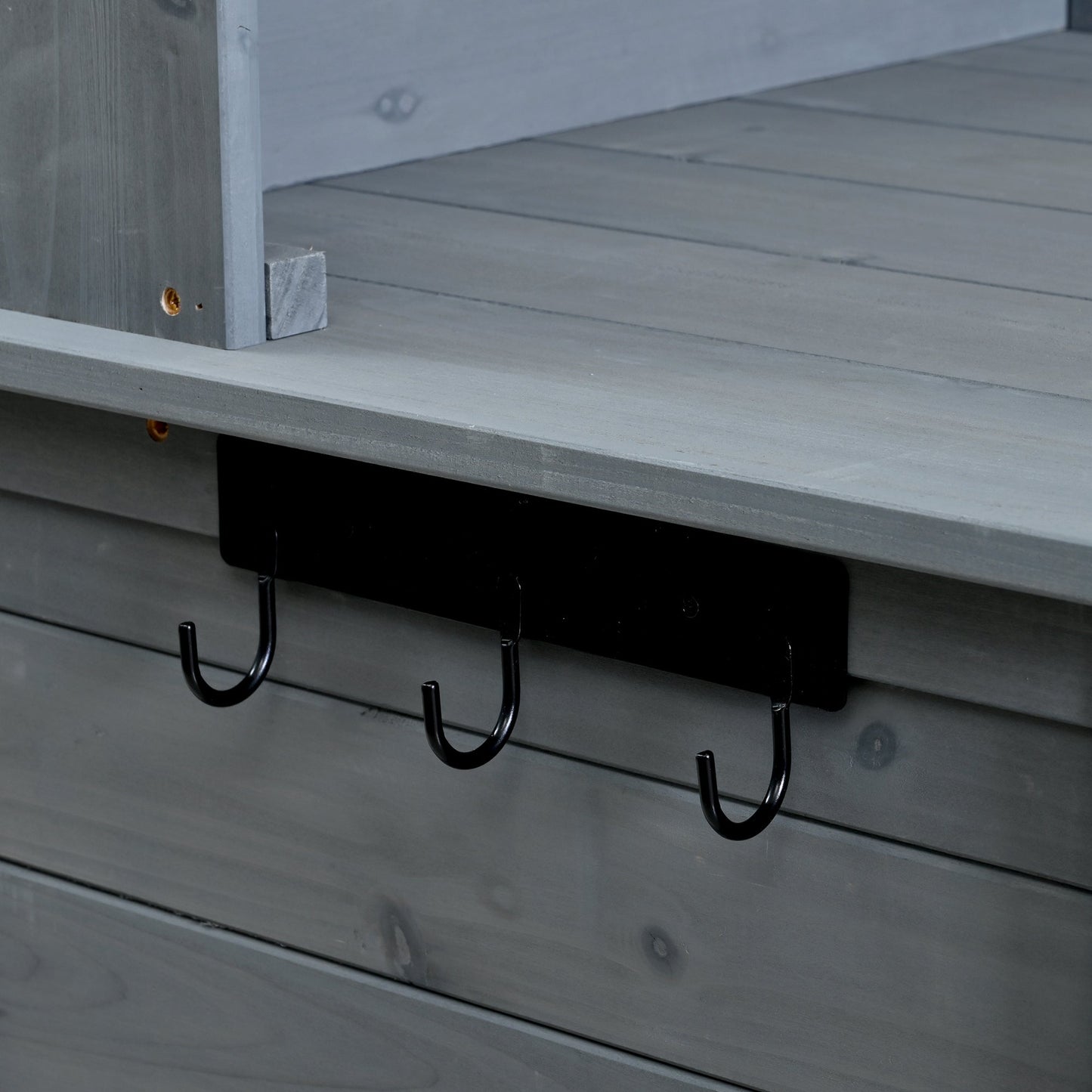 65''H Large Garden Potting Bench with Lockable Wheels and Storage