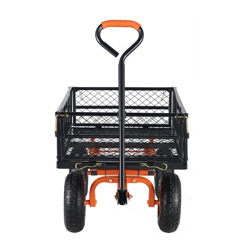 VEVOR Metal Garden Dump Cart with Easy Assembly Frame