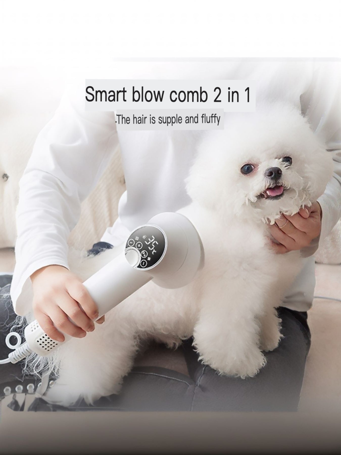 Low Noise Pet Hair Dryer & Comb