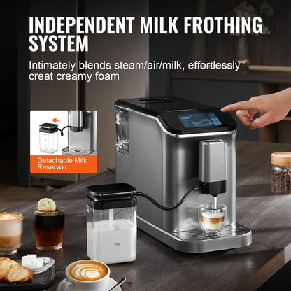 Fully Automatic Espresso Machine 20 Bar With Auto Milk Frother