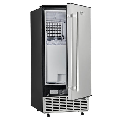 Undercounter Ice Maker 80 Lbs/Day Built-in Ice Maker Machine