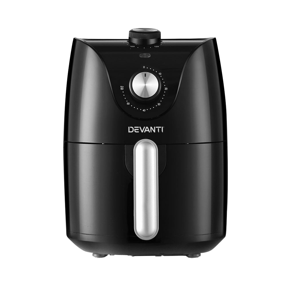 Devanti Air Fryer 2.5L Knob Fryer