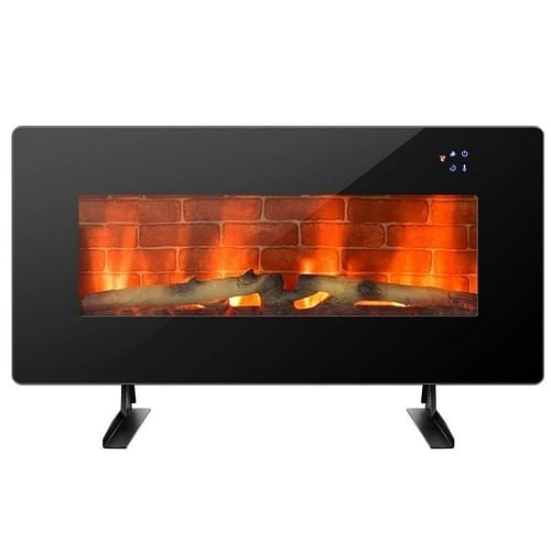 36 in Electric Wall Mounted/Freestanding Fireplace with Remote