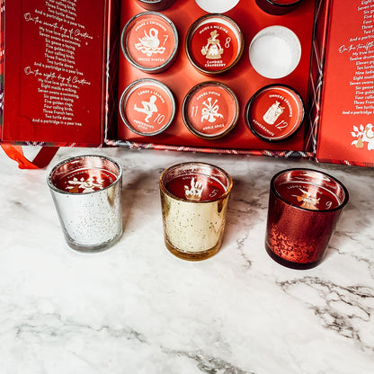 Advent Candle Set - 12 Scented Soy Wax Candles