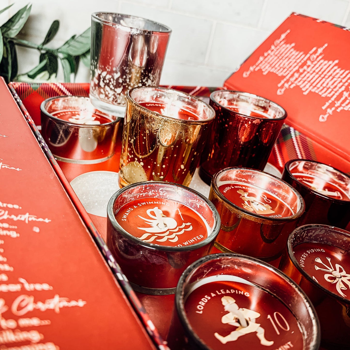 Advent Candle Set - 12 Scented Soy Wax Candles