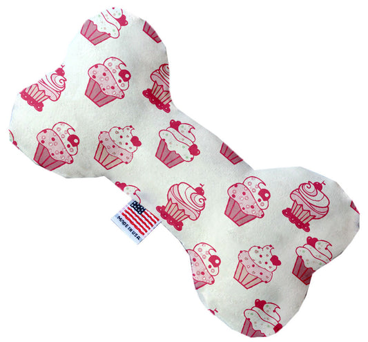 Mirage Pet Pink Whimsy Cupcakes 8 in. Stuffing Free Bone