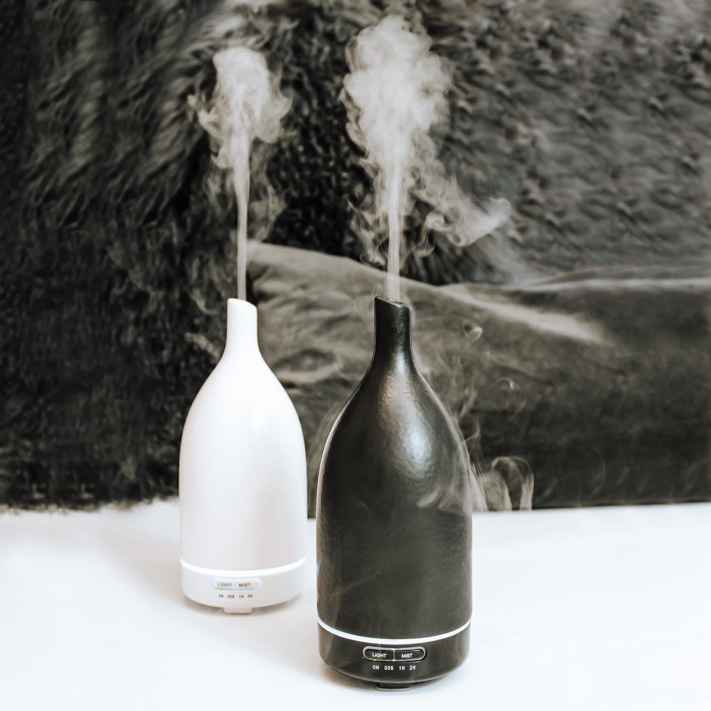 Ultrasonic Ceramic Diffuser 100ml (Black or White)