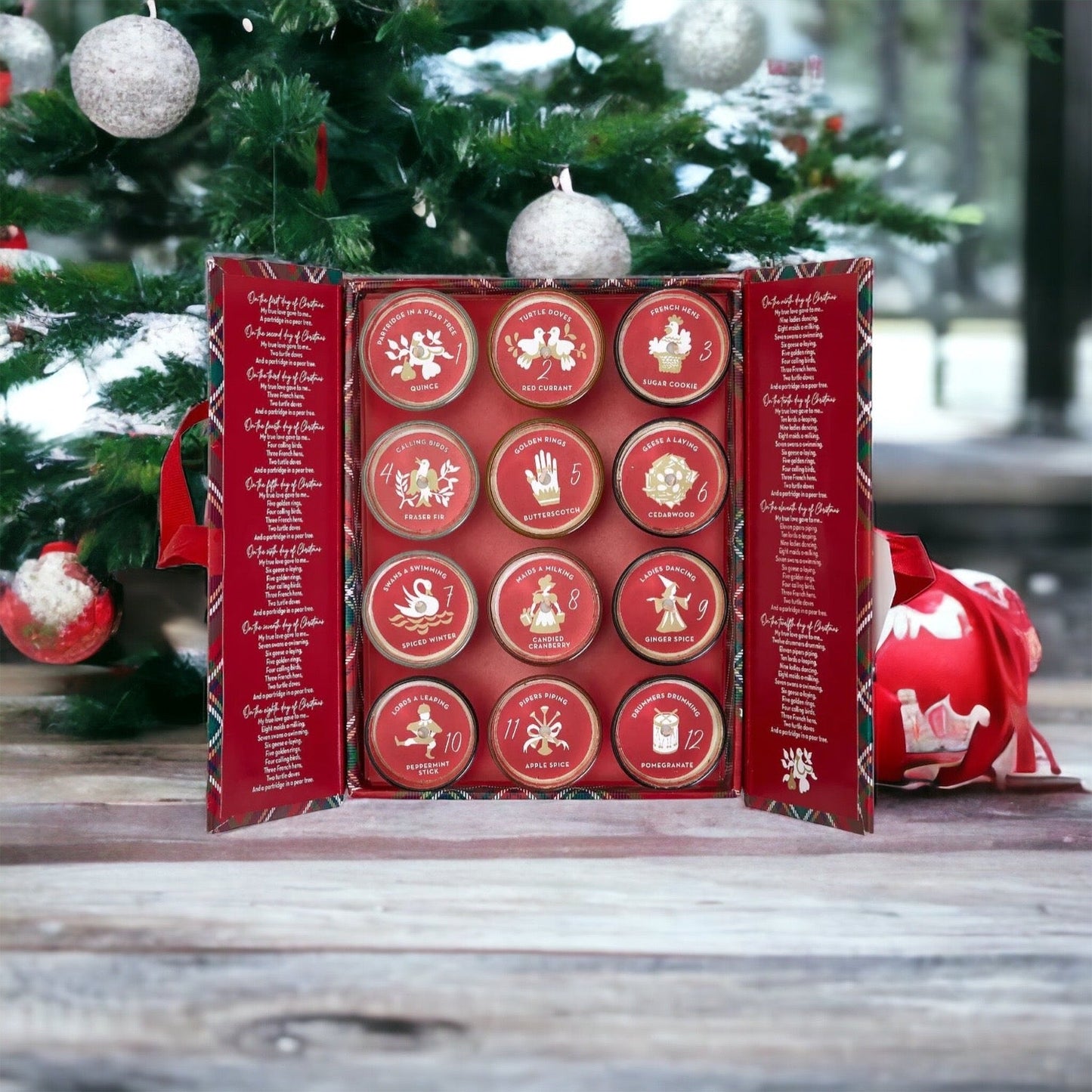Advent Candle Set - 12 Scented Soy Wax Candles