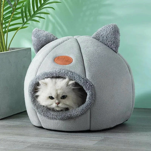 Cozy 2-In-1 Pet House Bed with Cute Ears