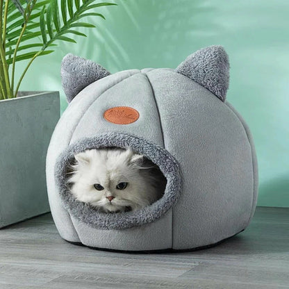 Cozy 2-In-1 Pet House Bed with Cute Ears