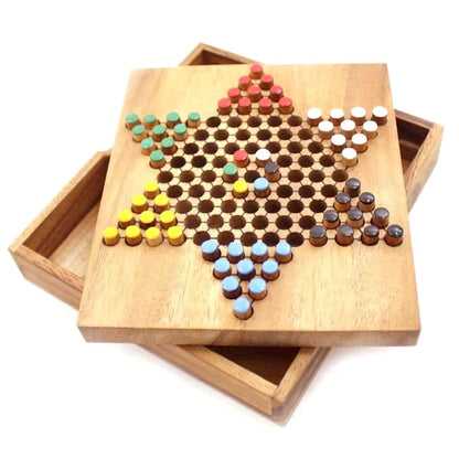 Chinese Checkers - wooden board game, strategy game, game for adults, game