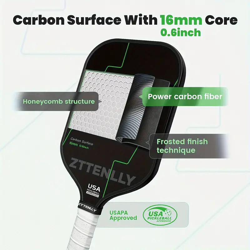 T300 Graphite Carbon Fibre Pickleball Paddle