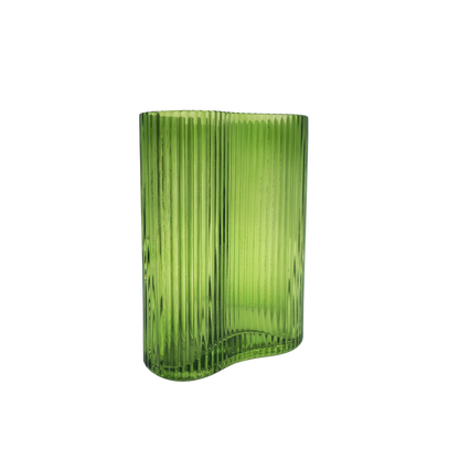 Suzhou Curved Vase Small Green