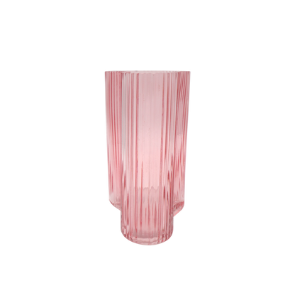 Suzhou Curved Vase Small Pink