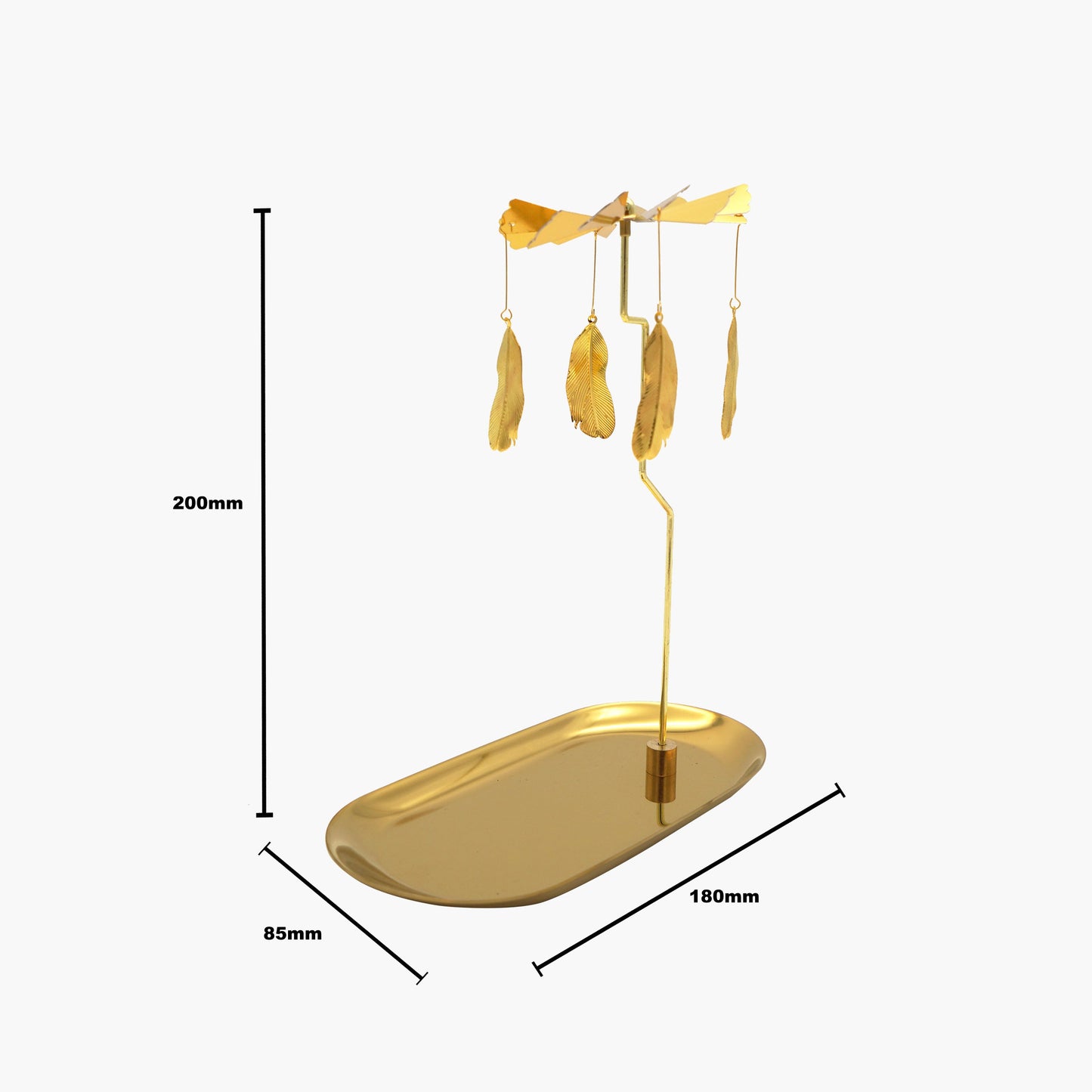 Le Peagase Candle Tray leaf-f