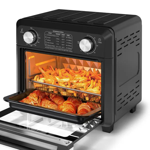 11QT Compact Air Fryer Toaster Oven - 1000W Convection Oven