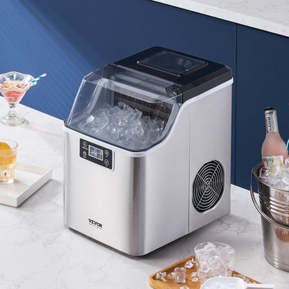 Portable Countertop Ice Maker 45Lbs/24H Self-Cleaning With Scoop