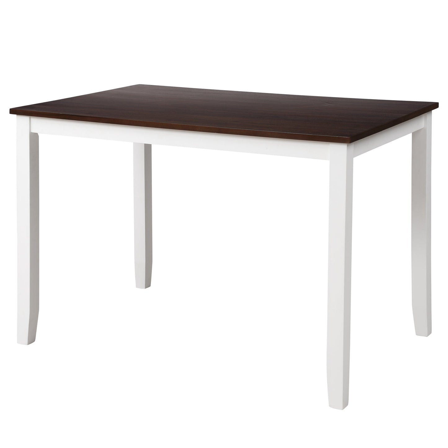 5-Piece Solid Wood Dining Table Set with Comfortable Chairs