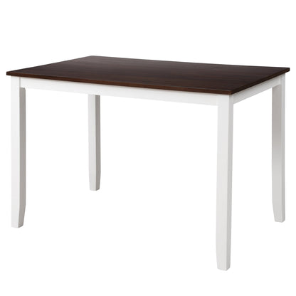 5-Piece Solid Wood Dining Table Set with Comfortable Chairs