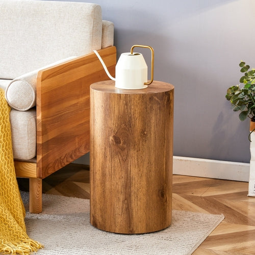 Cylindrical Patterned Table – Versatile Small Table for Any Room