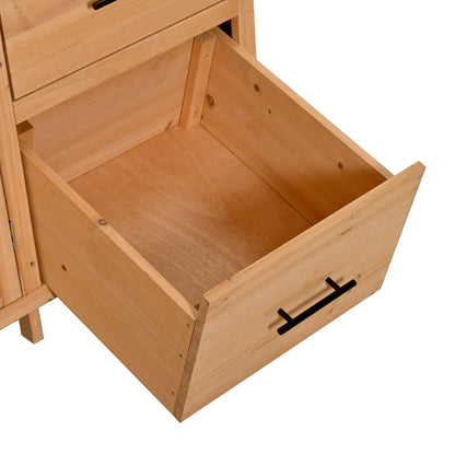 Farmhouse Patio Potting Bench, 44.6''x19.5'' Large Freestanding Garden