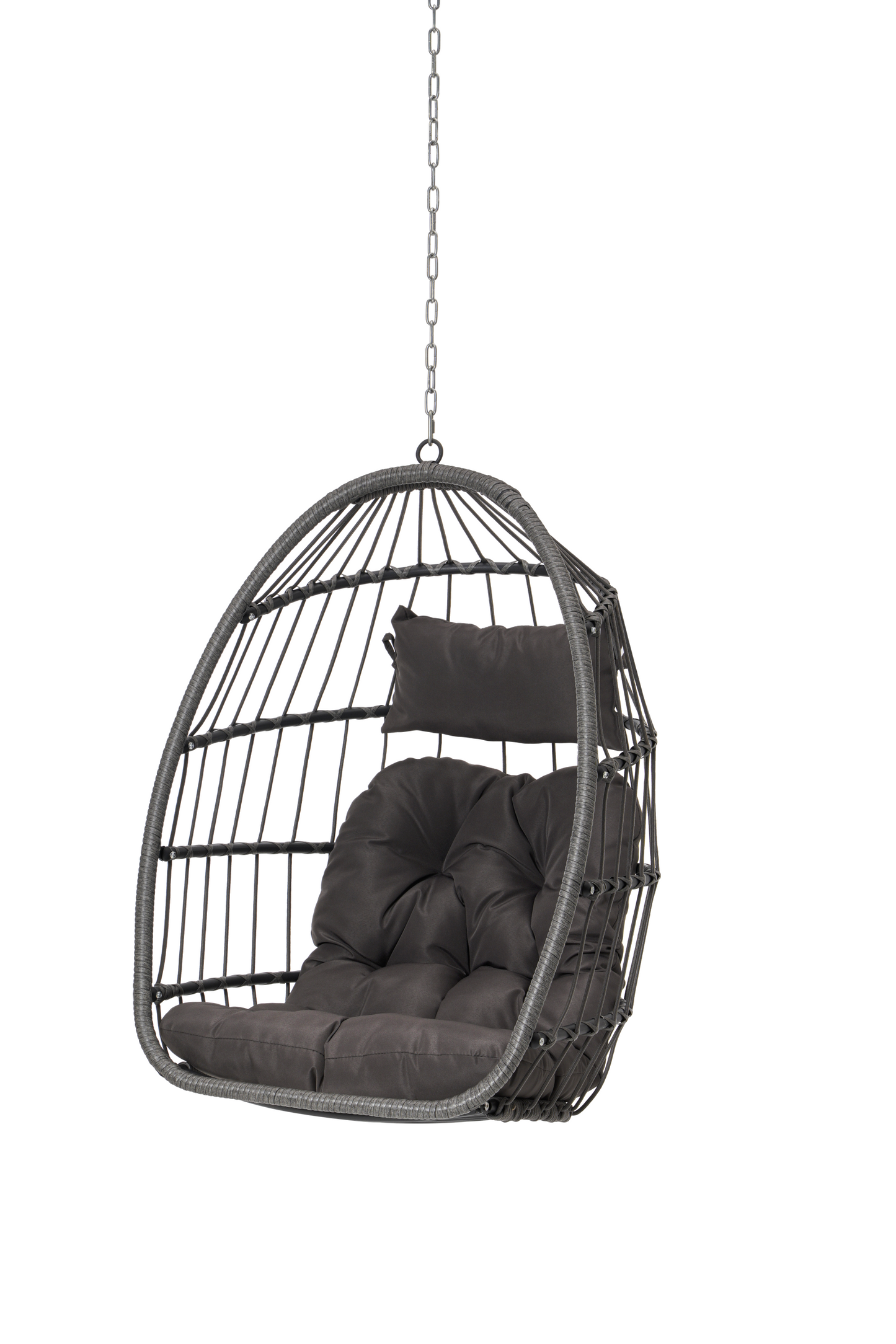 Outdoor Rattan Egg Swing Chair – Cozy Hanging Patio Seat