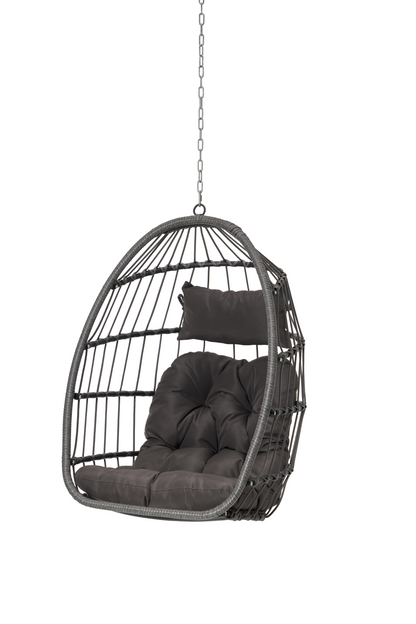Outdoor Rattan Egg Swing Chair – Cozy Hanging Patio Seat