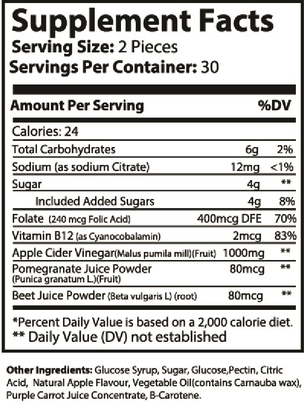 Pure Apple Cider Vinegar Gummies – Tasty Digestive & Appetite Support