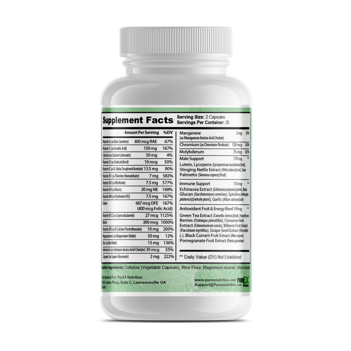 Pure Multi-Vitamins Mens - Complete Health Support