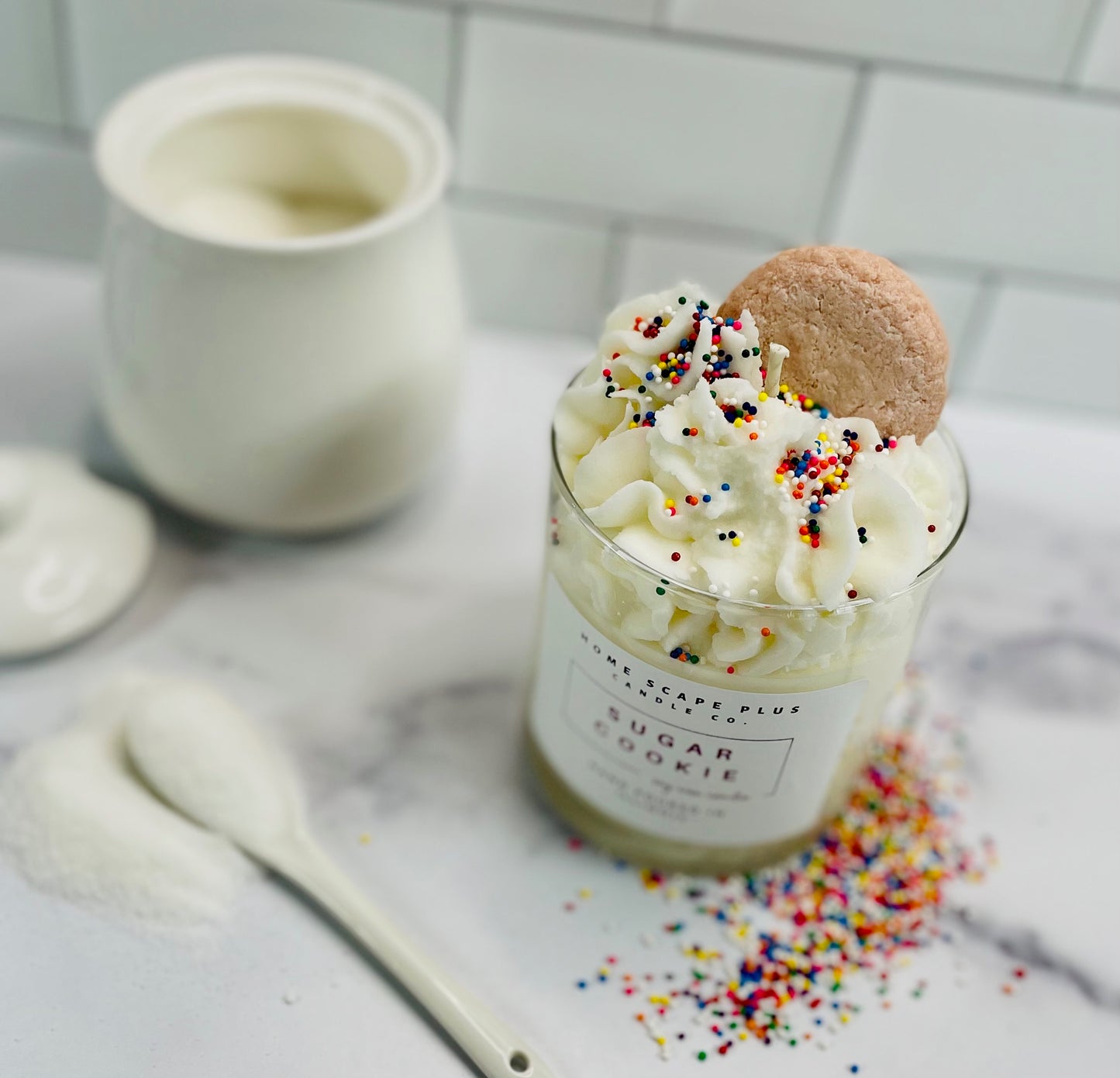 Soy Wax Candle Sugar Cookie Scent 11oz or 18oz