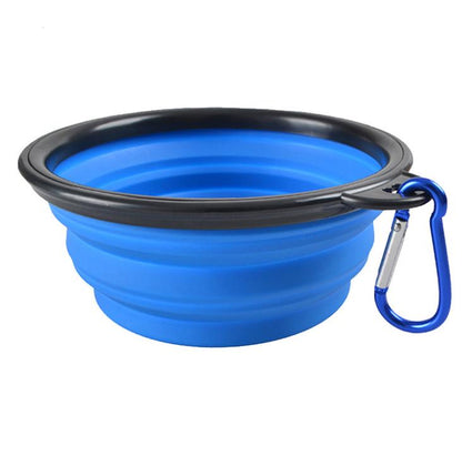 Collapsible Silicone Travel Pet Bowl – Portable & Space-Saving